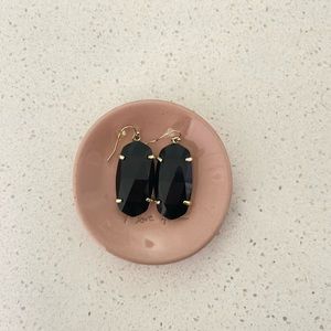 Kendra Scott Esme Drop Earrings | Black | Gold Plated